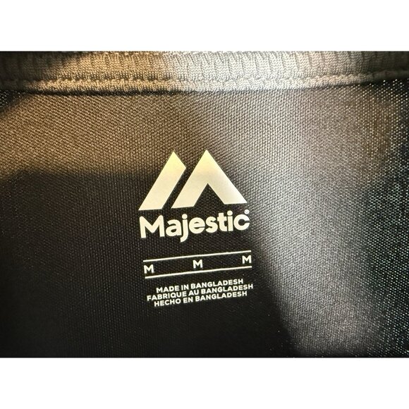 Washington Nationals MLB Majestic Mens Medium 1/4 Zip Gray Pullover - Picture 11 of 11